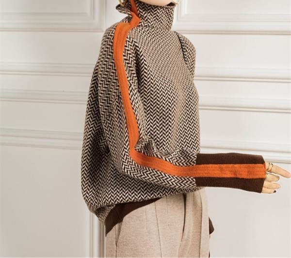 Larissa | Contrast Stripe Sweater