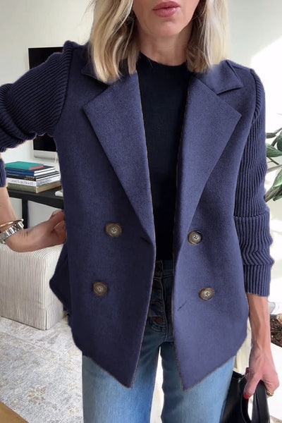 Eliana | Knit-Sleeve Blazer
