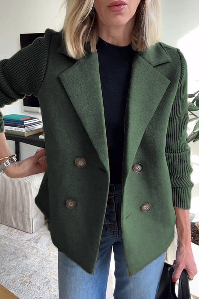 Eliana | Knit-Sleeve Blazer