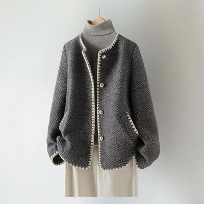 Lana | Contrast Trim Cardigan