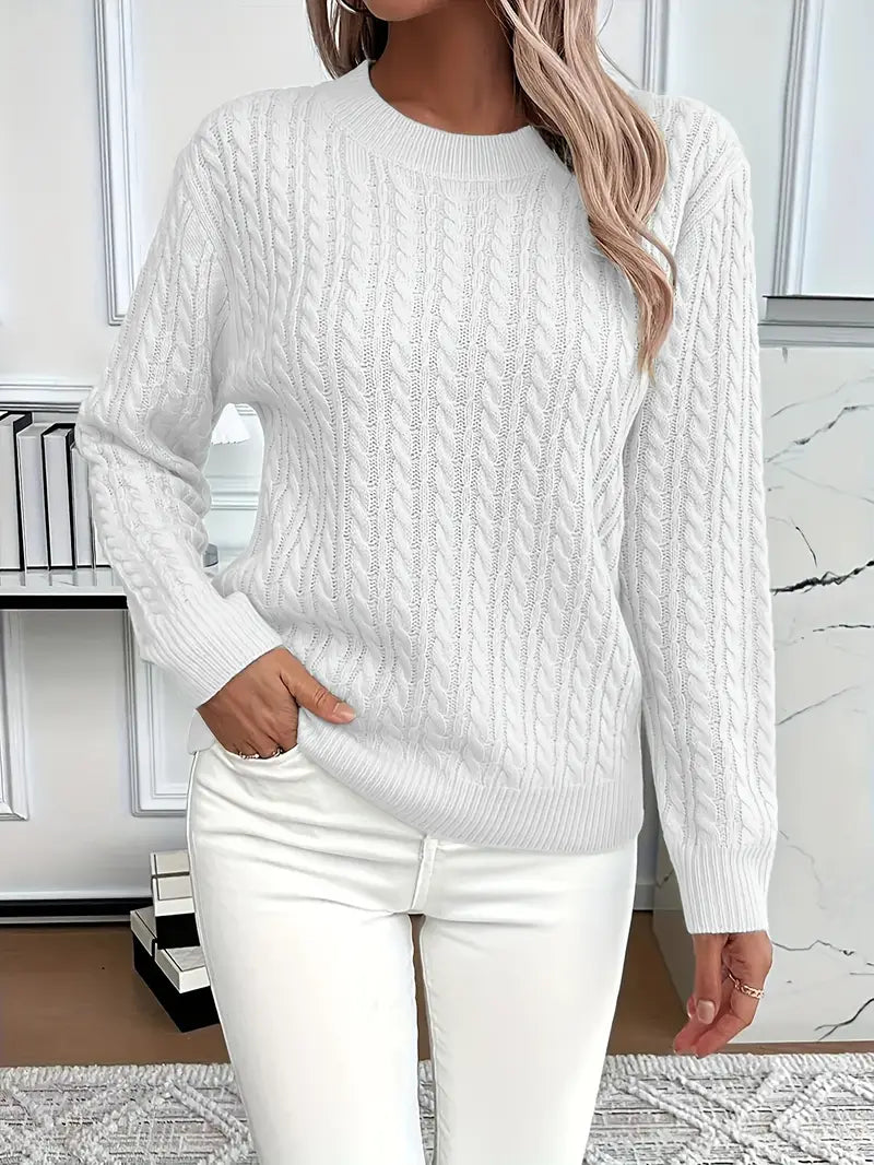 Abigail | Classic Cable Knit Sweater