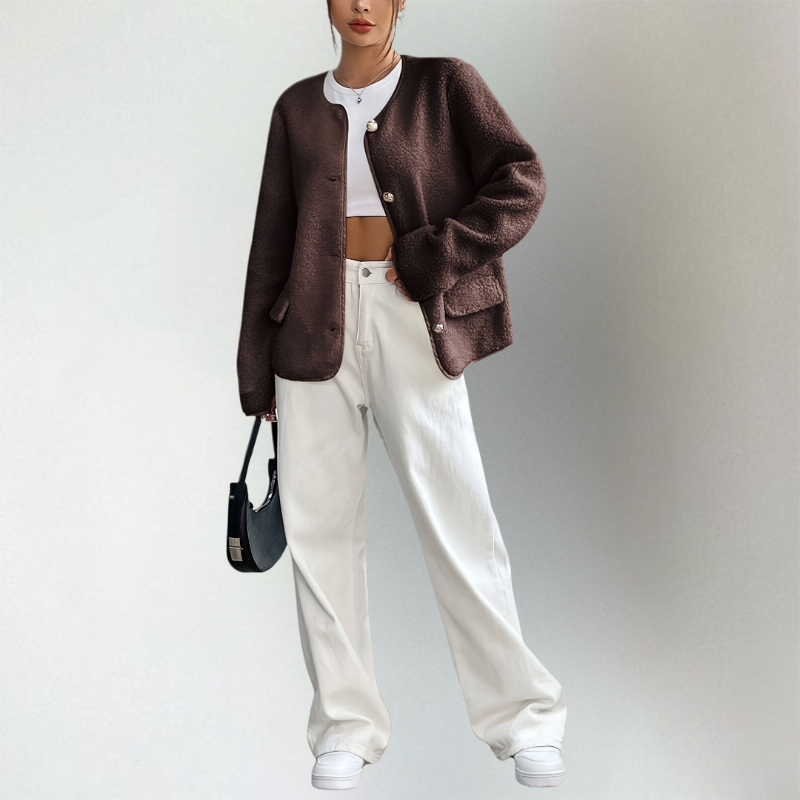 Mira | Elegant Fleece Jacket