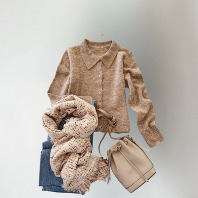 Helena | Classic Collar Cardigan