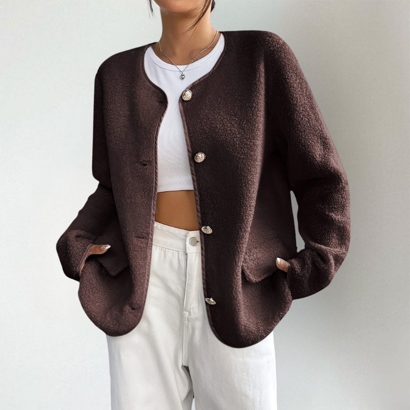 Mira | Elegant Fleece Jacket