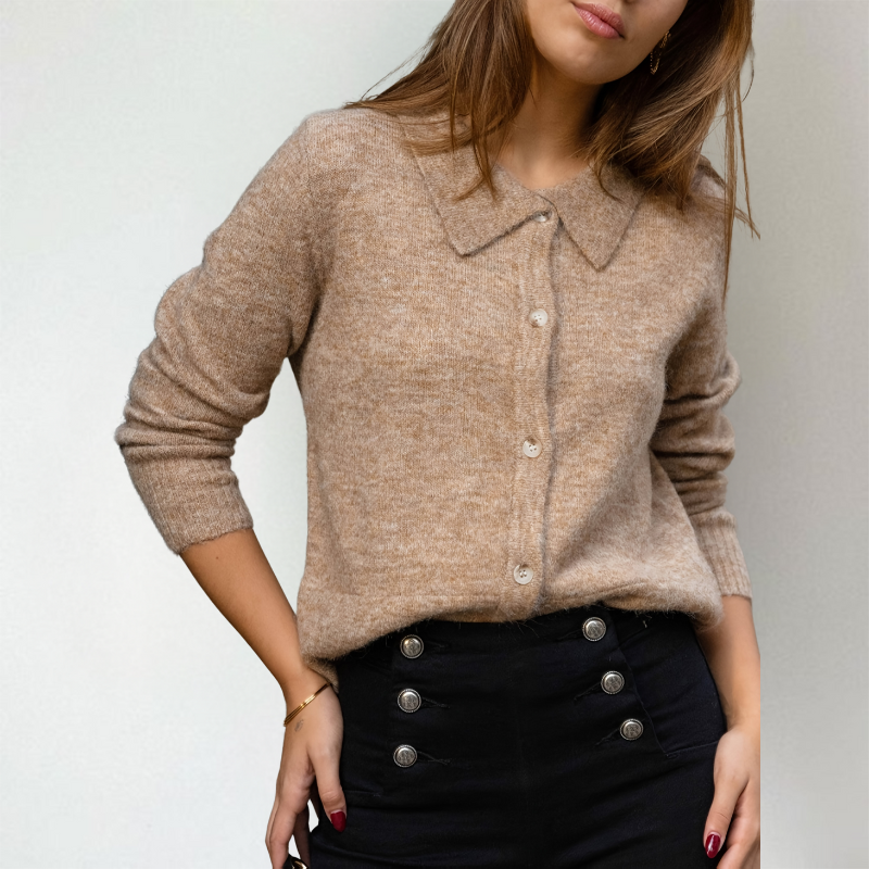 Helena | Classic Collar Cardigan