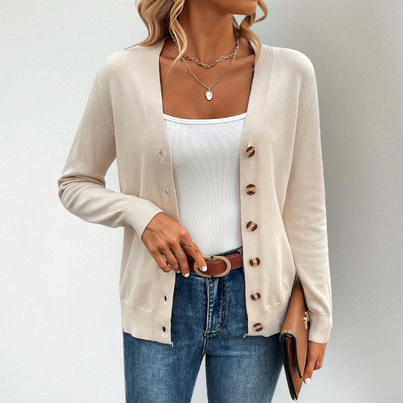 Addison | Classic Button Cardigan
