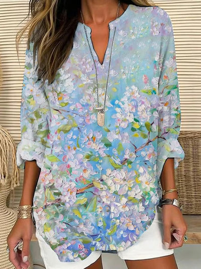 Diana | Watercolor Floral Shirt