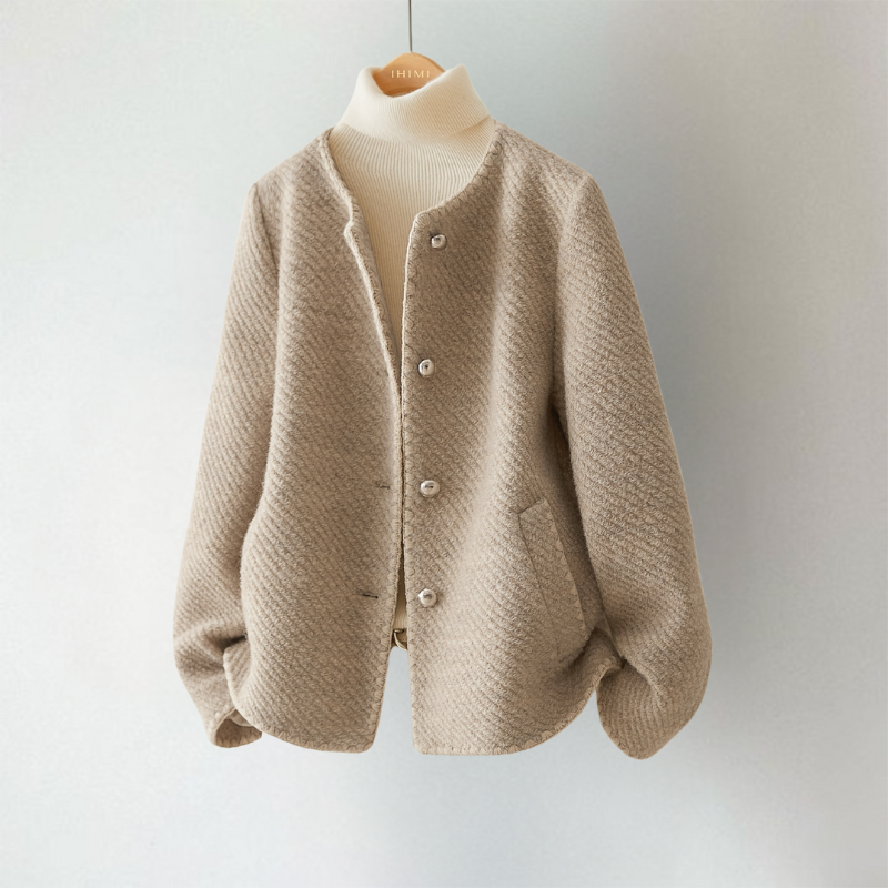 Vanessa | Textured Button Jacket