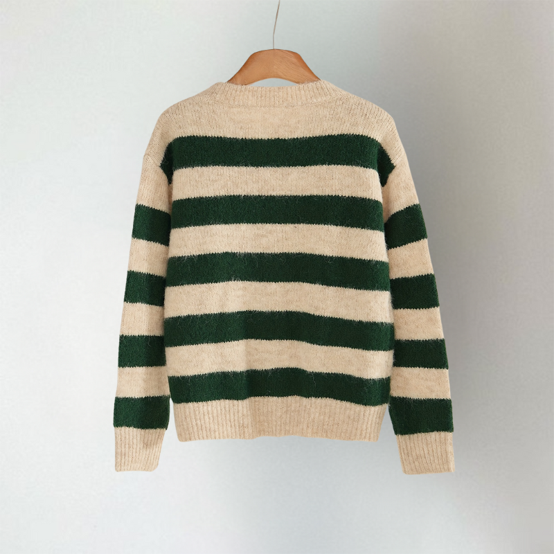 Lindsay | Striped Knit Cardigan