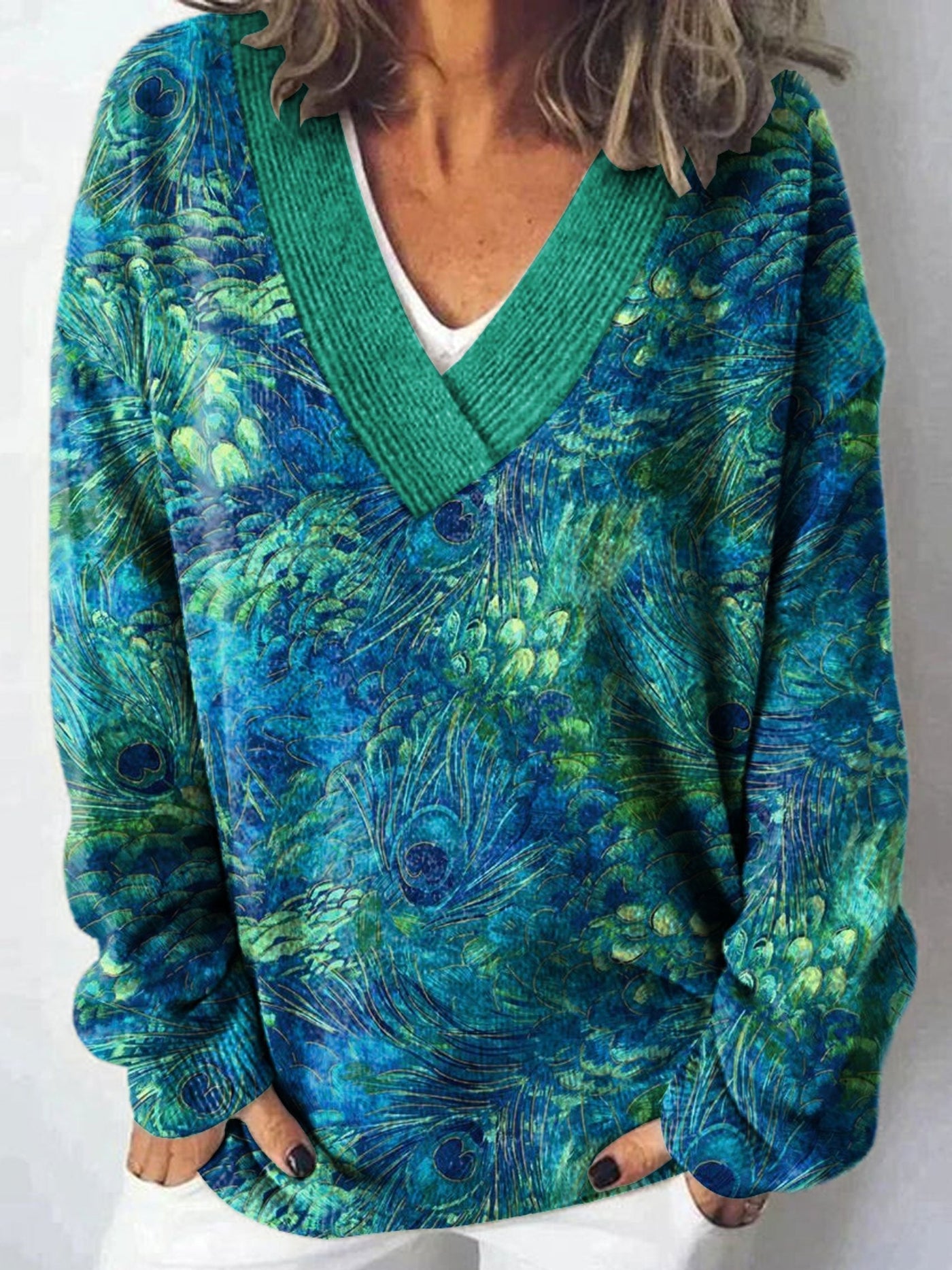 Monique | Peacock Dream Sweater