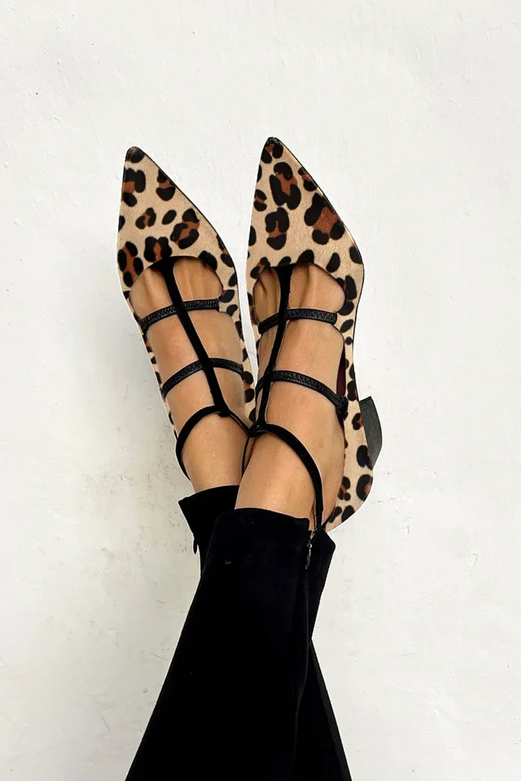 Candice | Leopard Strappy Heels