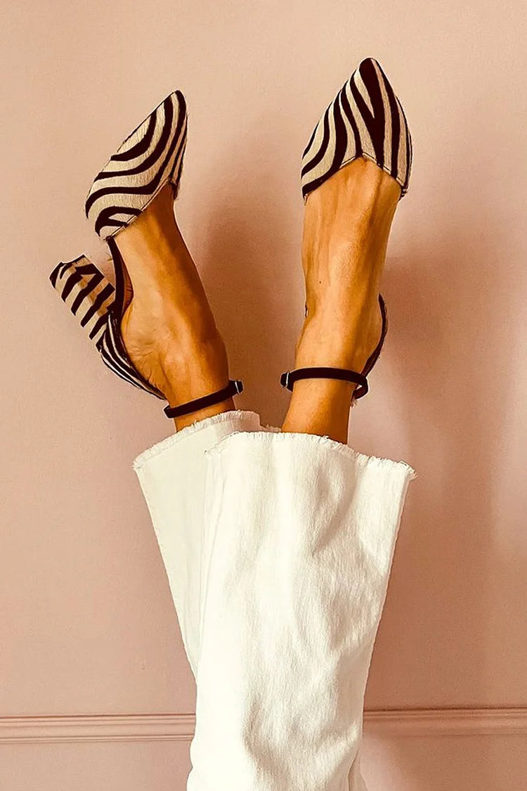 Bianca | Zebra Heels