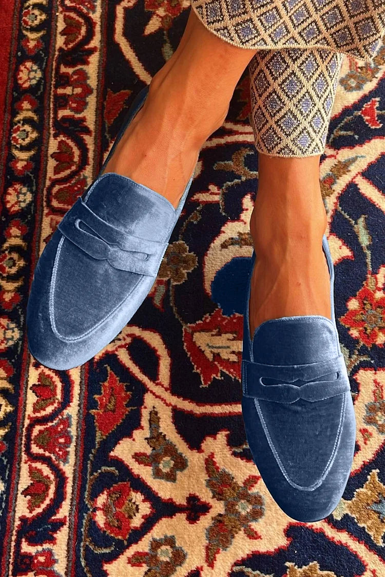 Lucille | Velvet Loafers