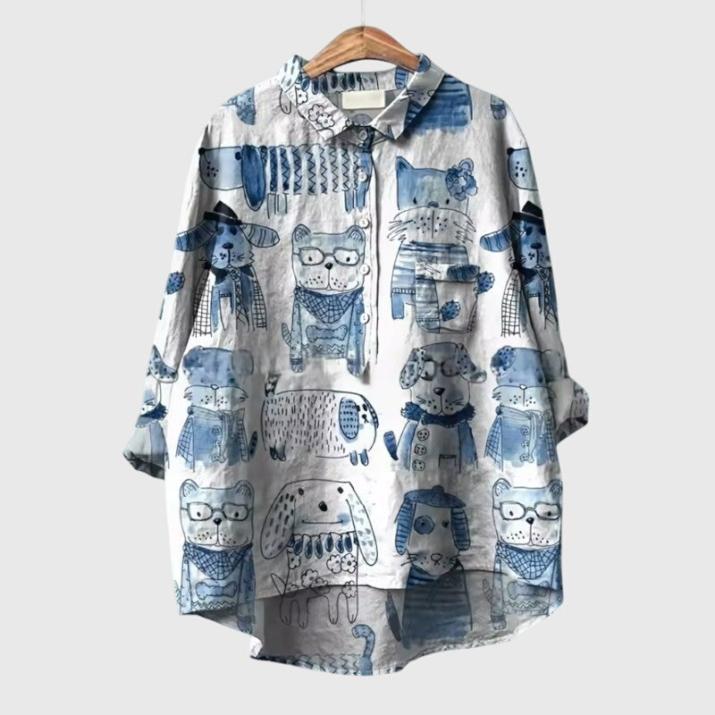 Nicole | Playful Print Blouse