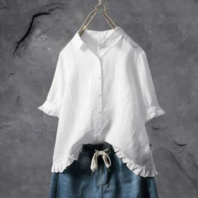 Claudia | Ruffled Hem Blouse