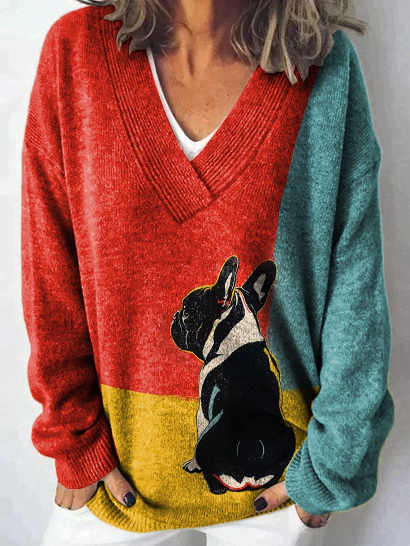 Louise | Frenchie Fun Sweater