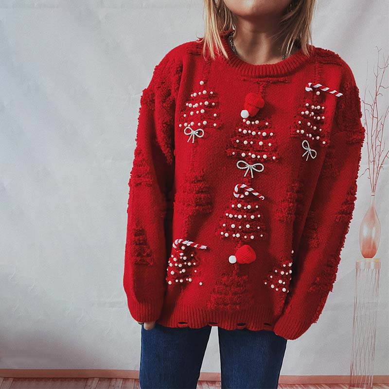 Mira | Festive Pom Sweater