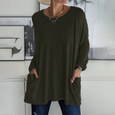 Sabrina | Relaxed Pocket Knit Sweater