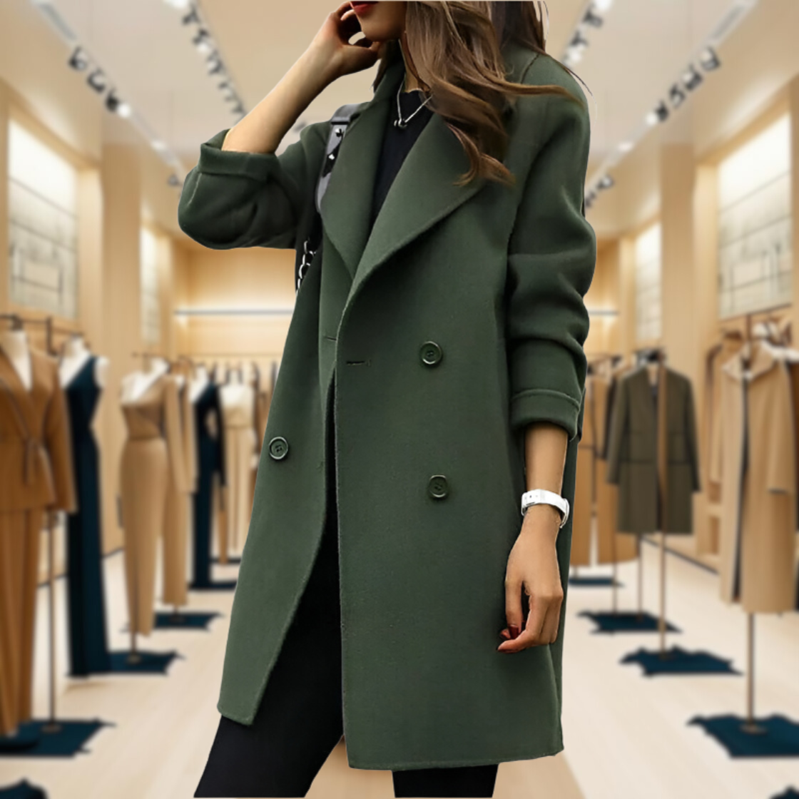 Caroline | Double-Breasted Wool Coat