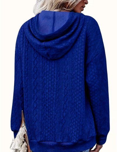 Nicole | Cable Knit Hoodie Sweater