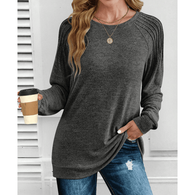 Brenna | Cozy Knit Long Sleeve Blouse