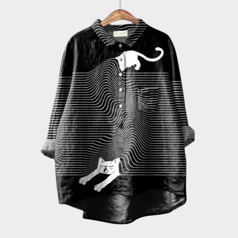 Thea | Playful Animal Blouse