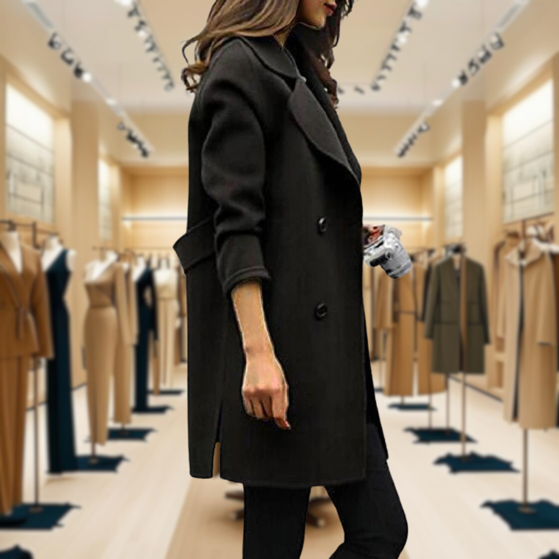 Caroline | Double-Breasted Wool Coat