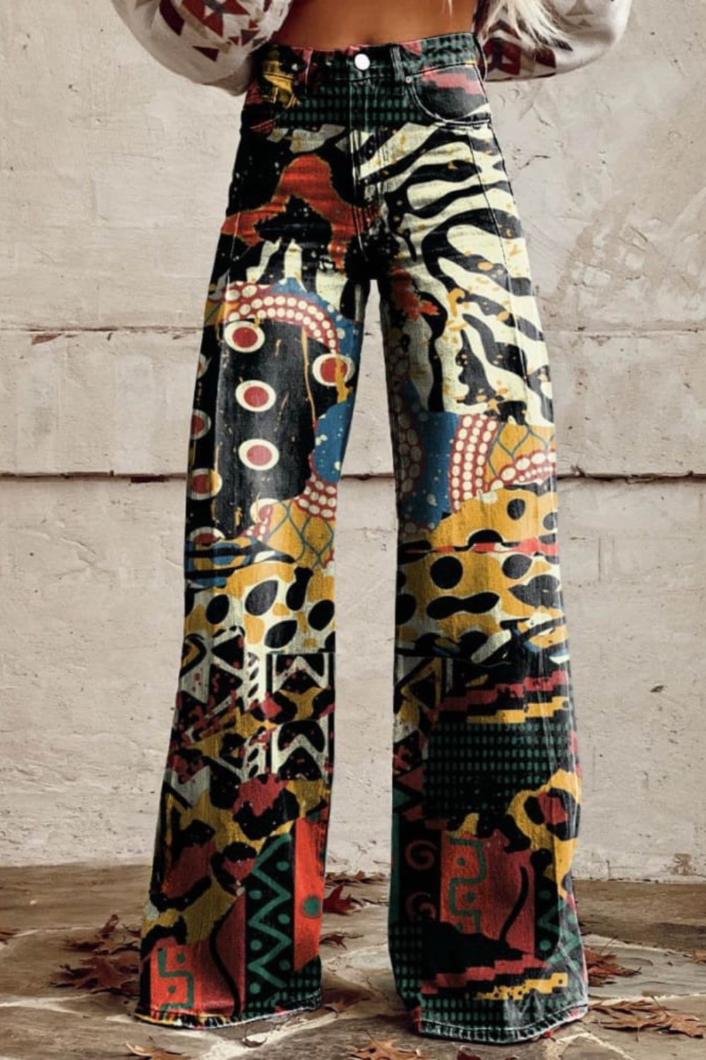 Sabrina | Abstract Retro Pants