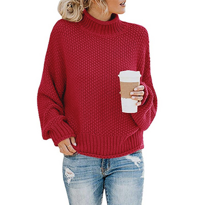 Savannah | Classic Knit Mock Neck Sweater