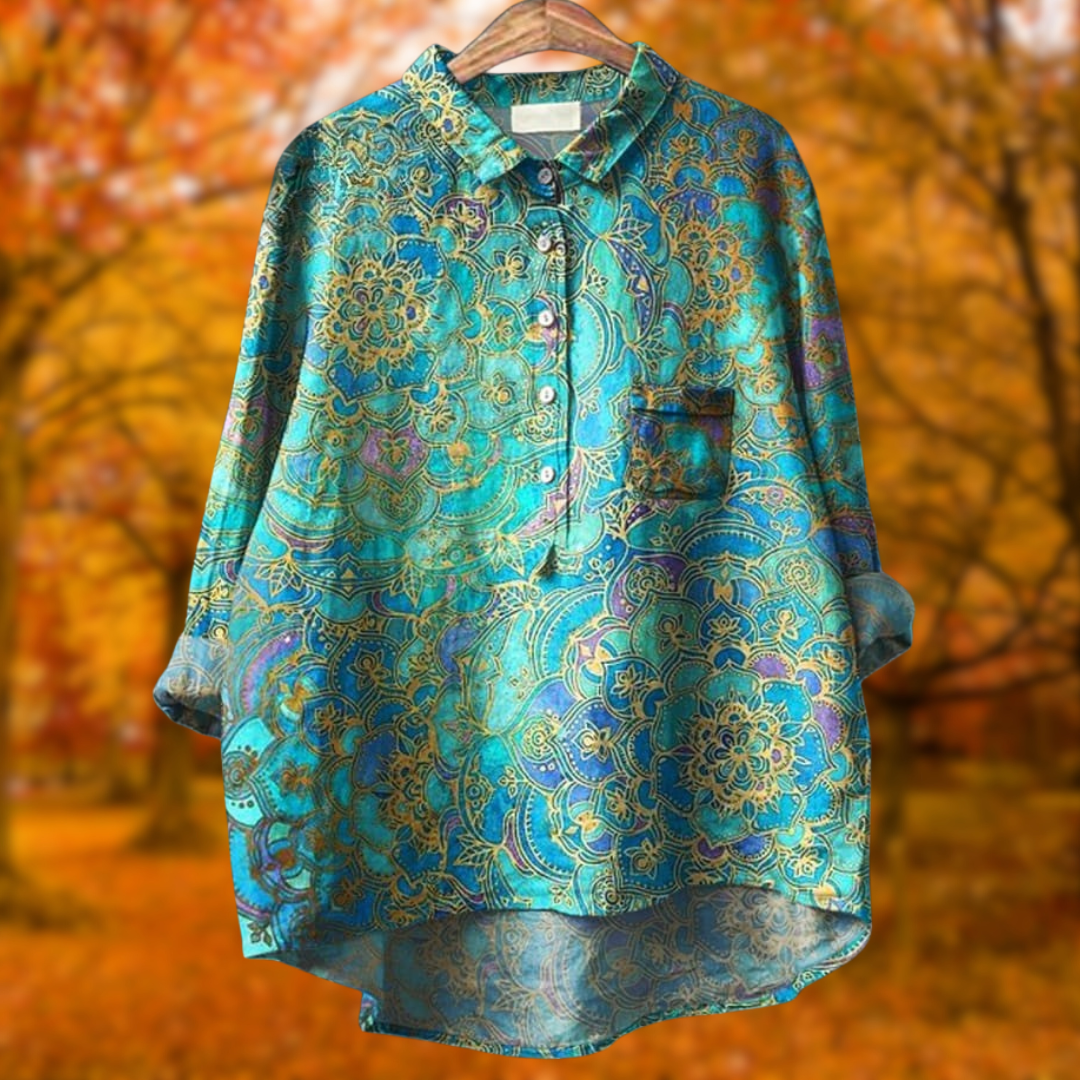 Amelia | Mandala Print Shirt