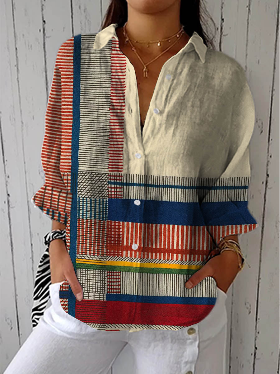 Ashley | Artistic Pattern Blouse