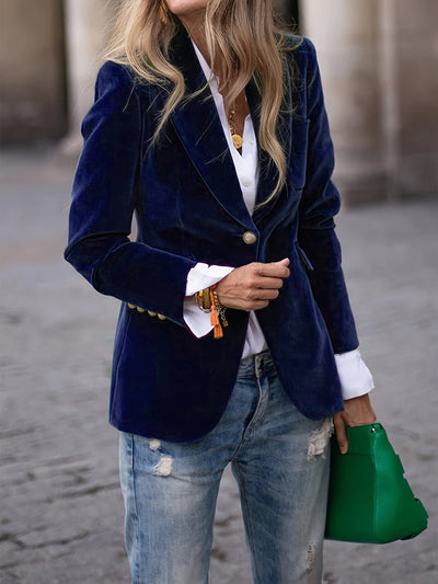 Francesca | Velvet Elegance Blazer