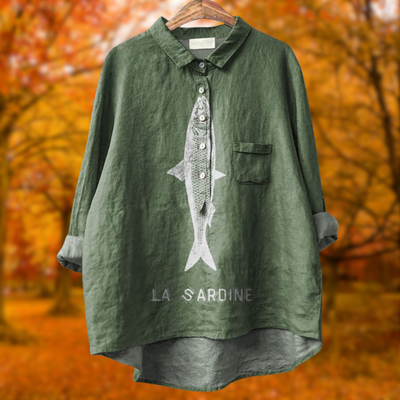 Lily | Sardine Graphic Shirt