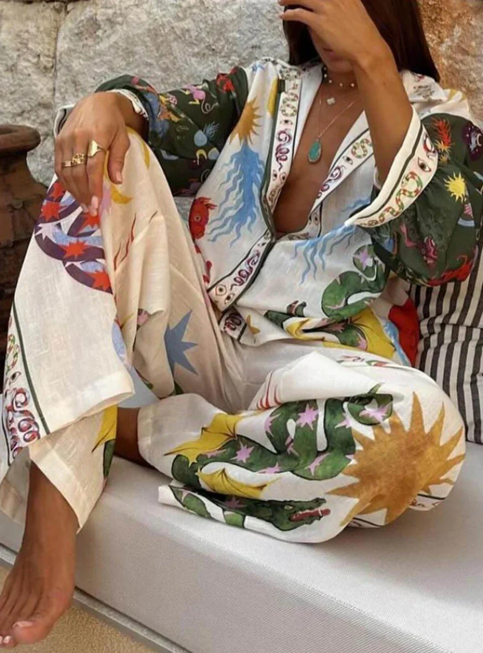 Marianna | Celestial Print Two-Piece Set