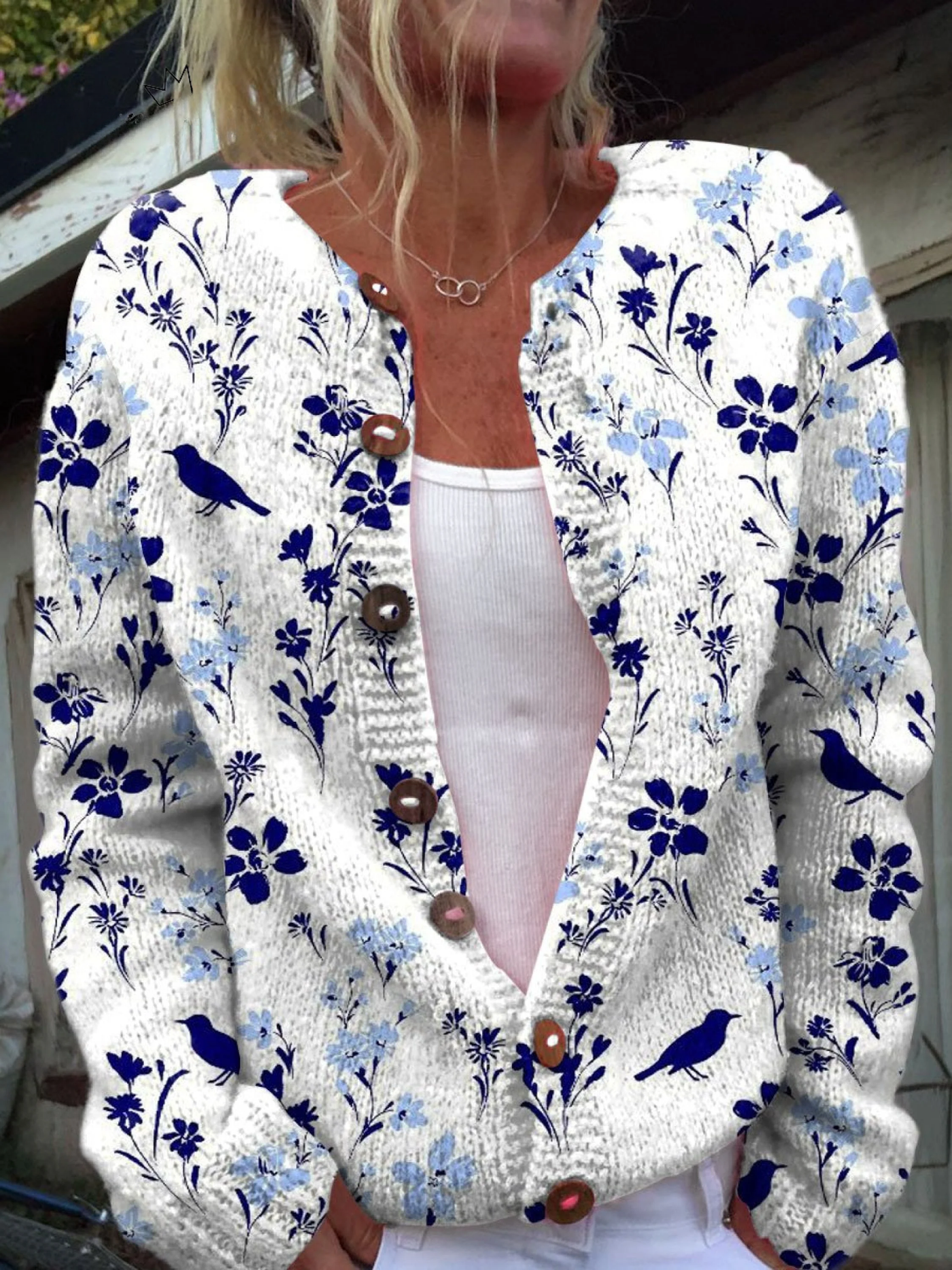 Debbie | Bluebird Garden Sweater