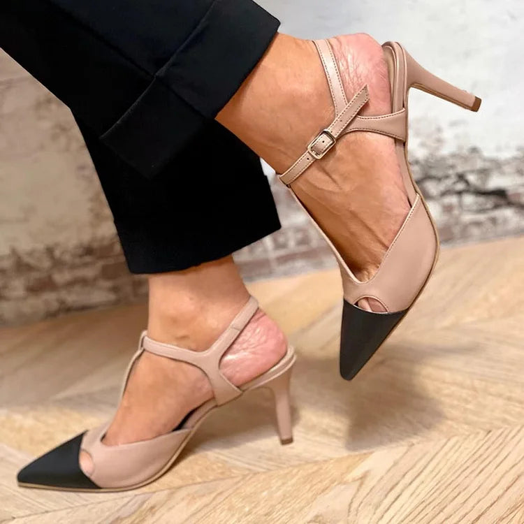Elena | Parisian Contrast Heels