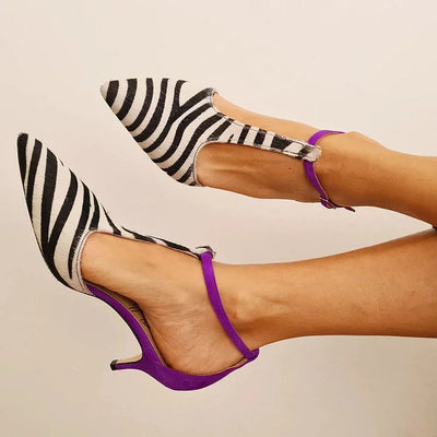 Marie | Zebra Muse Heels