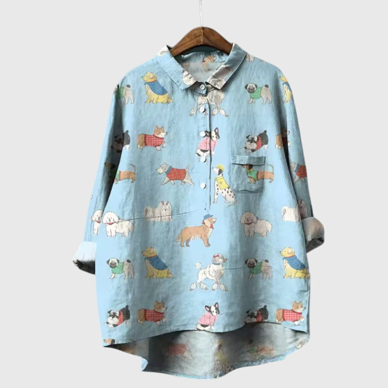 Nicole | Playful Print Blouse