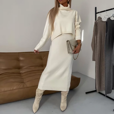 Natasha | Knitted Dress & Sweater Set