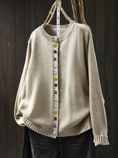 Elaine | Timeless Button Sweater