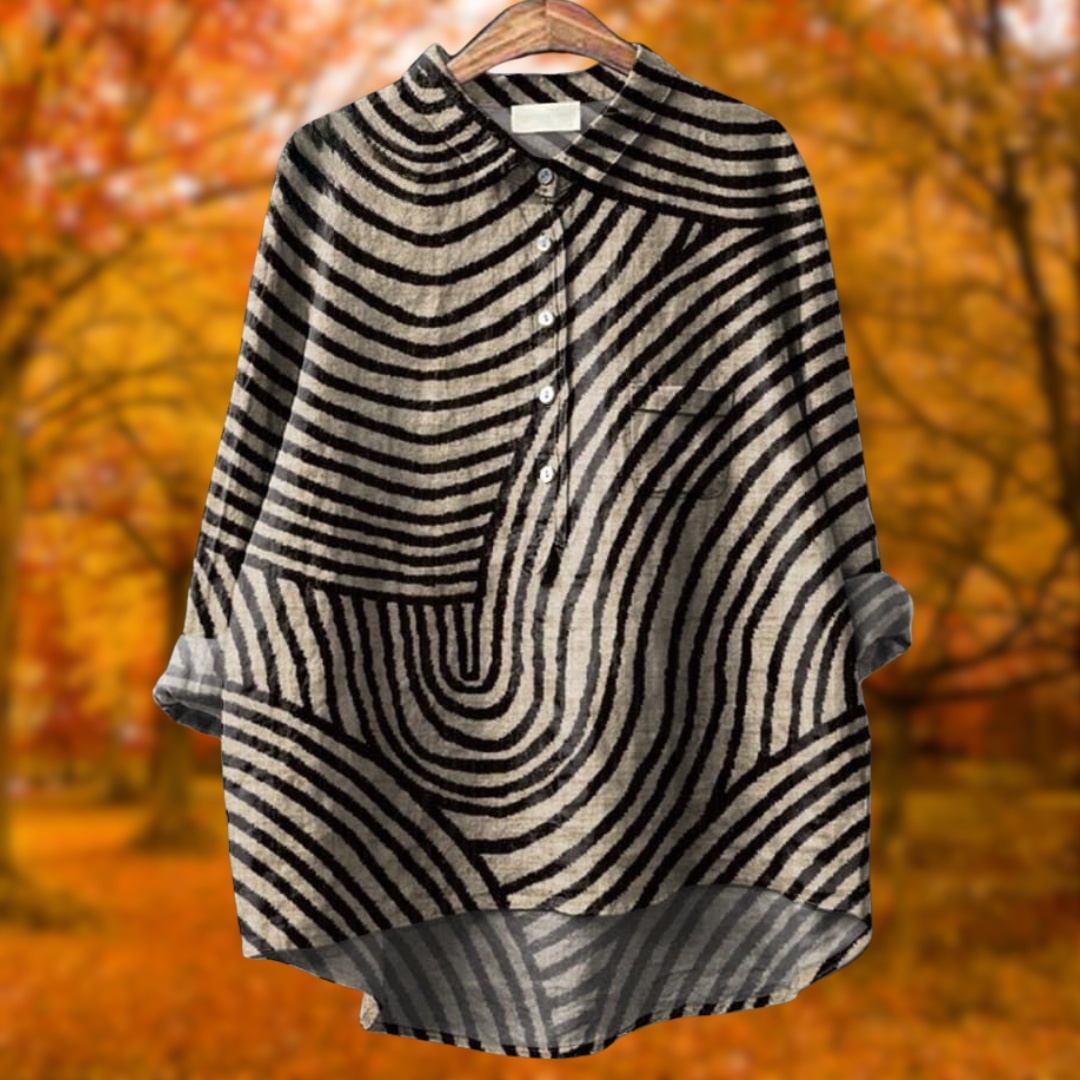Chloe | Abstract Stripe Shirt