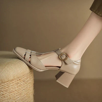 Helena | Vintage Buckle Heels