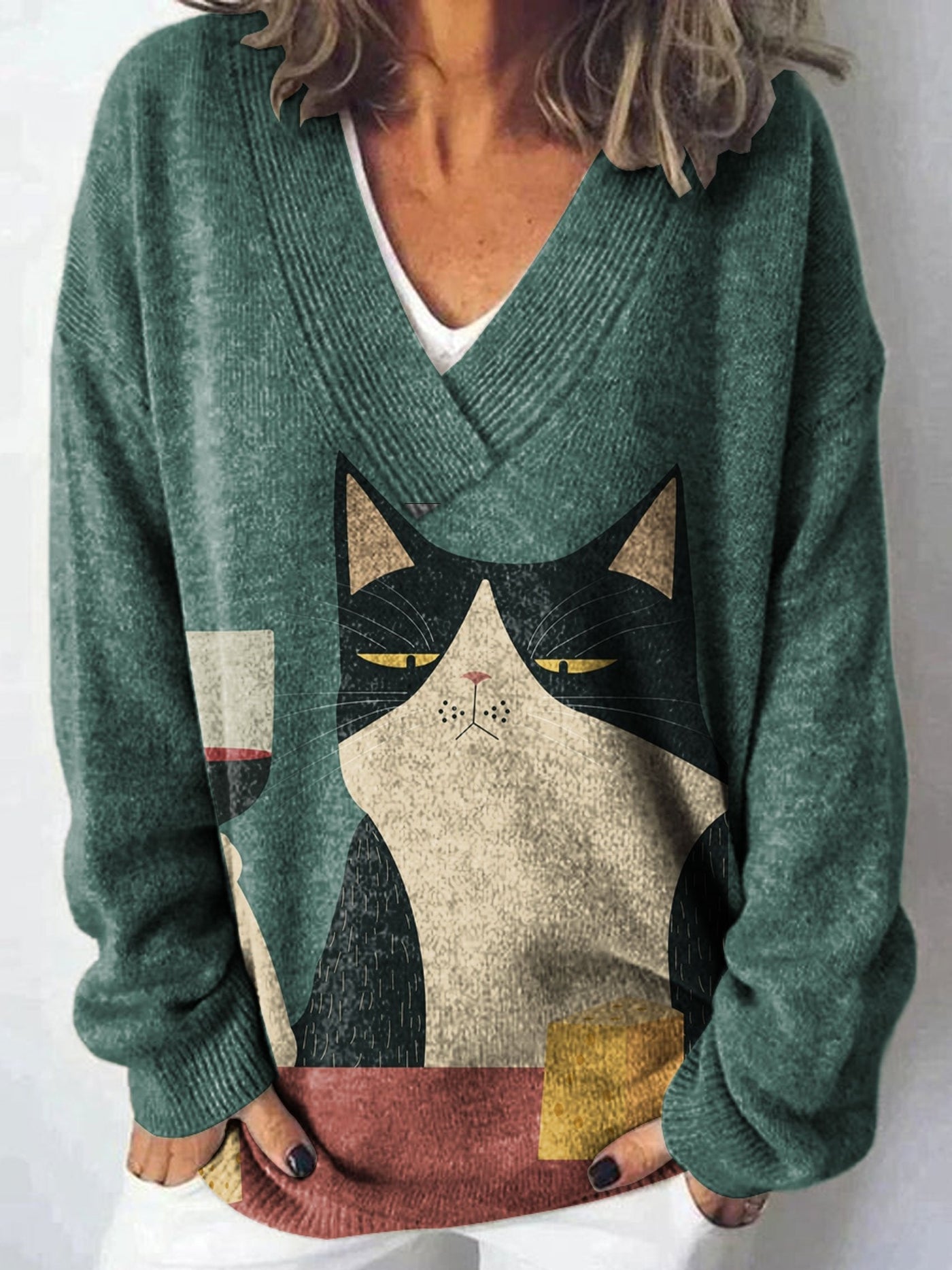 Veronica | Grumpy Cat Sweater