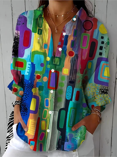 Beatrice | Abstract Symphony Blouse