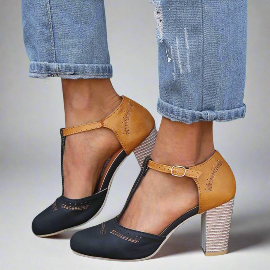 Nola | Contrast Charm Heels