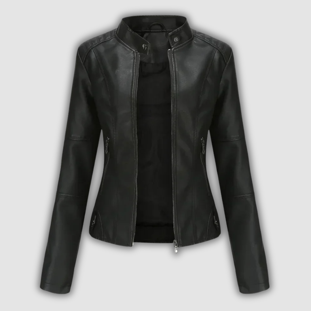 Tamara | Crimson Moto Jacket