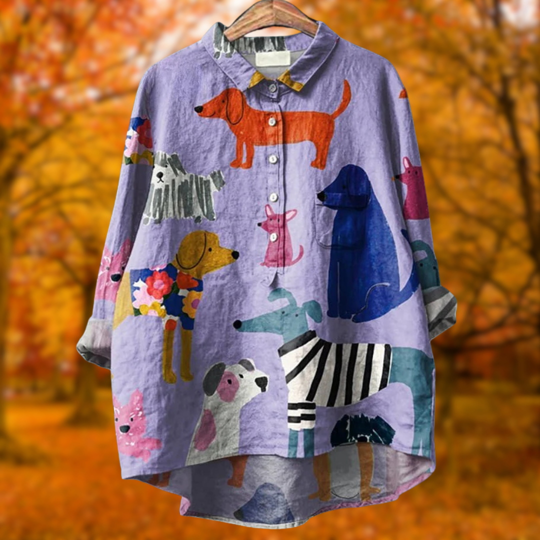 Emma | Colorful Pups Shirt