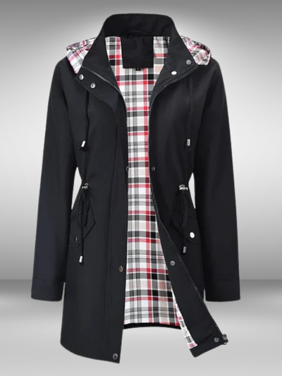 Corinne | Plaid-Lined All-Weather Jacket
