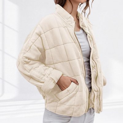 Freja | Quilted Comfort Sweater Jacket