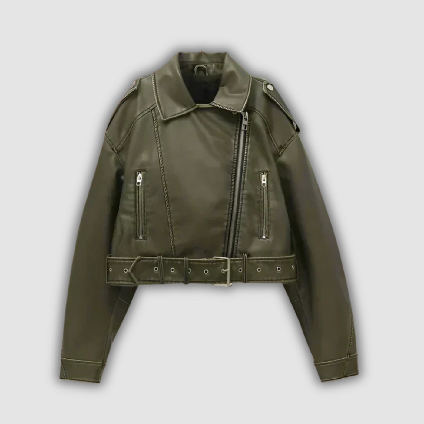 Yvonne | Cropped Biker Jacket